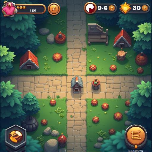 Screenshot from a mobile game